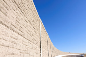 Large retaining wall designed by engineers in Ontario